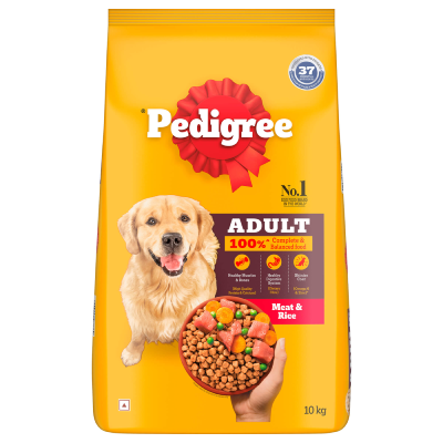 Pedigree Adult Dry Dog Food, Meat & Rice