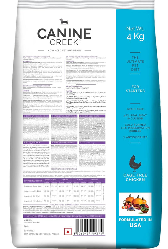 Canine Creek Starter Ultra Premium Dry Dog Food