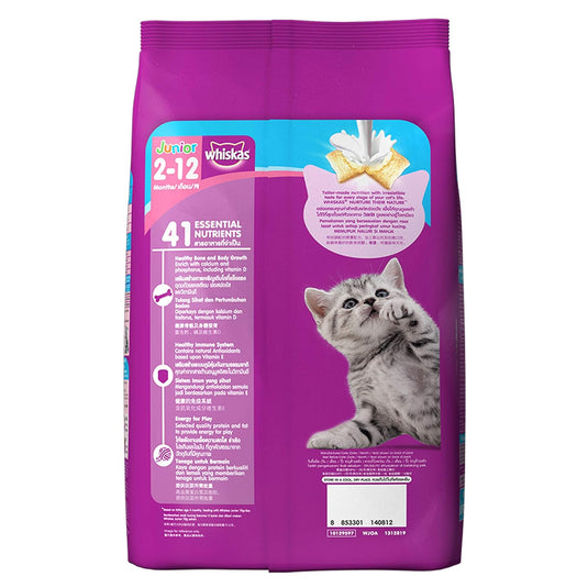 Whiskas Kitten (2-12 months) Dry Cat Food, Mackerel Flavour