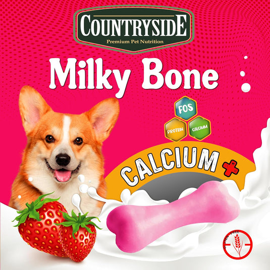 COUNTRYSIDE Milky Bone Treat for All Dog of All Ages,