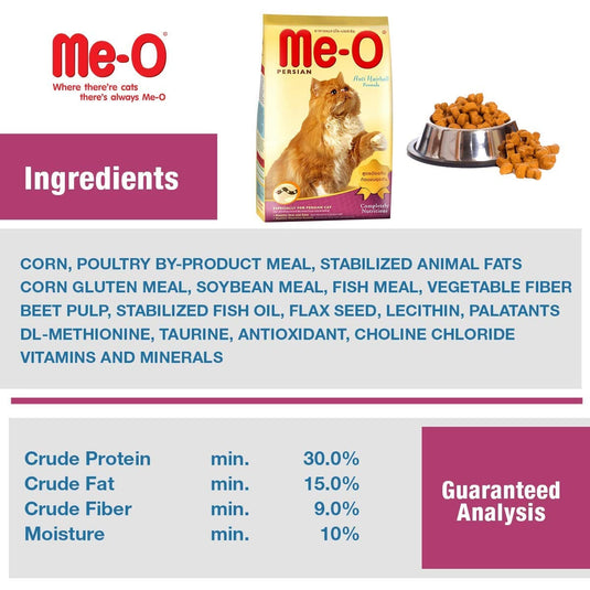 MeO Adult Dry Cat Food Persian Cat