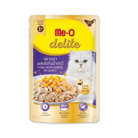 MeO Delight Pouch Tuna and Cheese ingravy