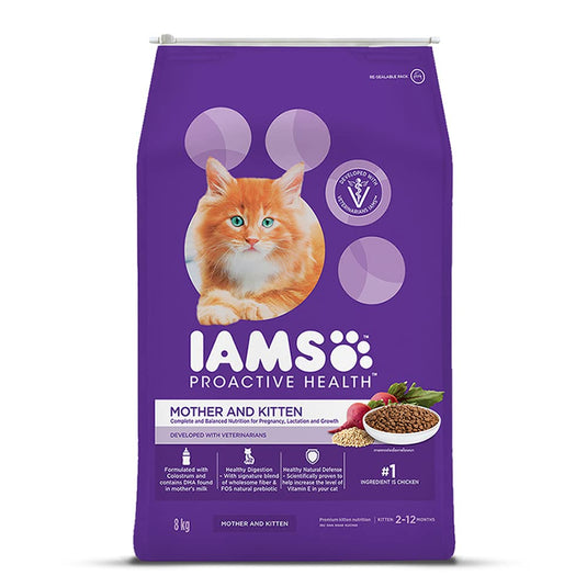 IAMS Proactive Health, Mother & Kitten (2-12 Months) Dry Premium Cat Food with Chicken