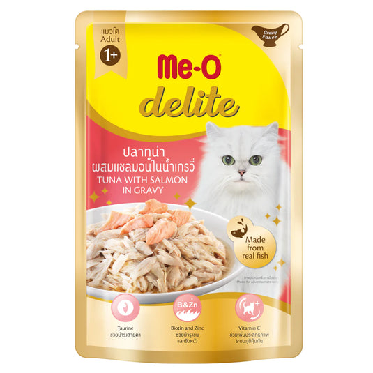 MeO Delite Tuna Salmon ingravy Cat Wet Food