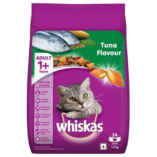 Whiskas Adult (+1 Year) Dry Cat Food, Tuna Flavour,