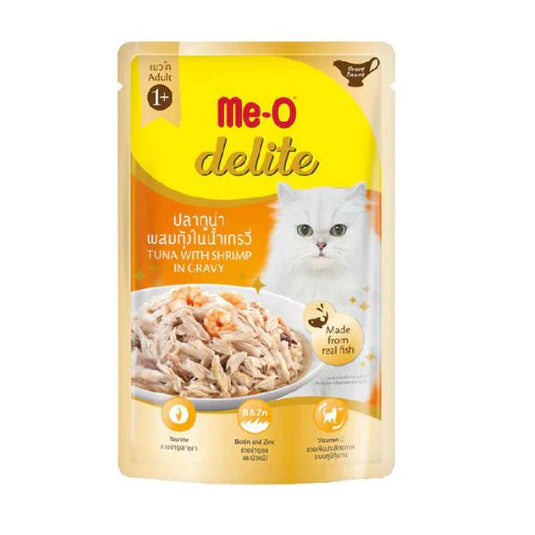 MeO Delite Tuna With Shrimp Ingravy Adult Cat Food