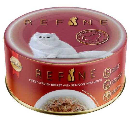 Smart Heart Refine Finest Chicken Breast Seafood Indulgence Adult Cat Tin