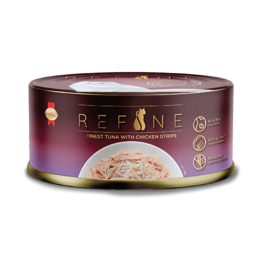 Smartheart Refine Finest Tuna With Chicken Strips Can Cat Food