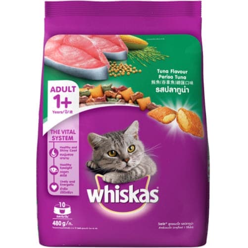 Whiskas Adult (+1 Year) Dry Cat Food, Tuna Flavour,