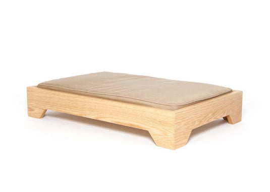 Wooden dog bed