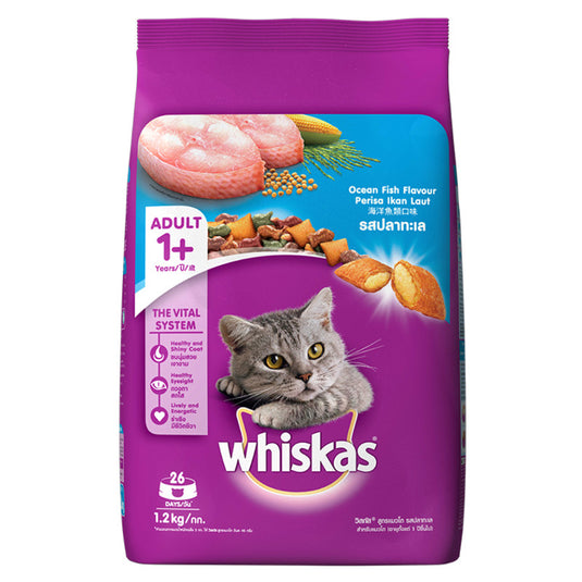 Whiskas Adult (+1 Year) Dry Cat Food, Ocean Fish Flavour