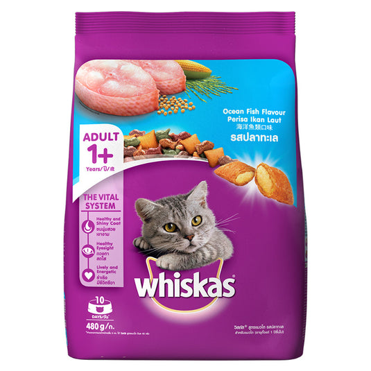 Whiskas Adult (+1 Year) Dry Cat Food, Ocean Fish Flavour