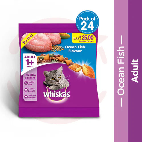 Whiskas Adult (+1 Year) Dry Cat Food, Ocean Fish Flavour