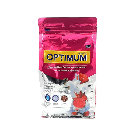 Optimum Fish Food - 200gm (Small Pellet) | Highly Digestible & Added with Fish Meal, Corn Protein Meal & Fish Oil | Highly Nutritious Fish Food for All Aquarium Fish(pack of 3)