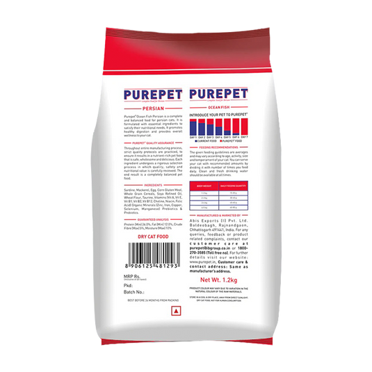 Purepet Ocean Fish Persian Adult Cat Dry Food