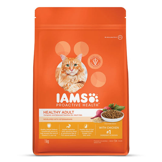 IAMS Adult Dry Cat Food (1+ Years) with Chicken