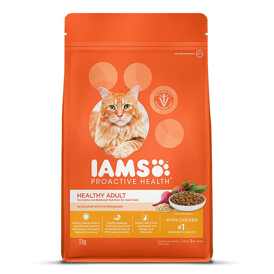 IAMS Adult Dry Cat Food (1+ Years) with Chicken