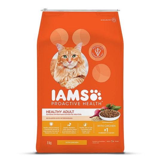 IAMS Adult Dry Cat Food (1+ Years) with Chicken