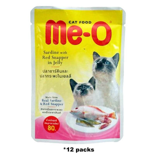 MeO Sardine with Red Snapper in Jelly wet cat food