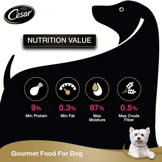 Cesar Premium Sasami gourmet Meal Adult Wet Dog Food