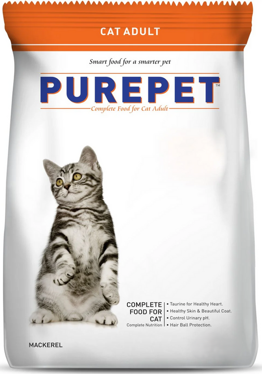 Purepet Mackerel Adult Cat Dry Food