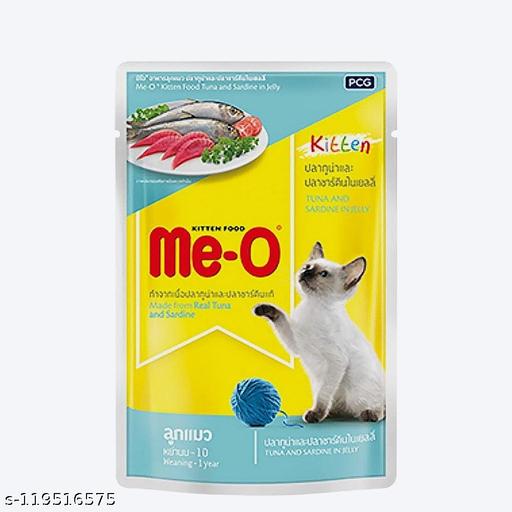 Me-O Kitten Wet Food Tuna with Sardine in Jelly, 80gm