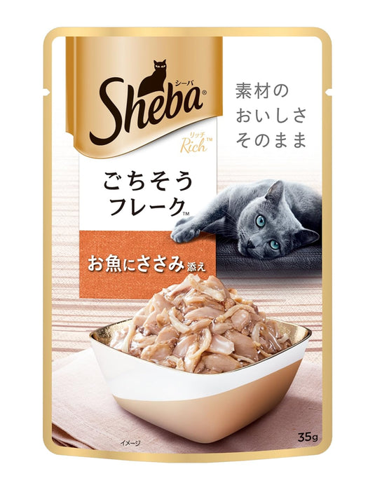 Sheba Rich Premium Wet Cat Food, Fish with Sasami