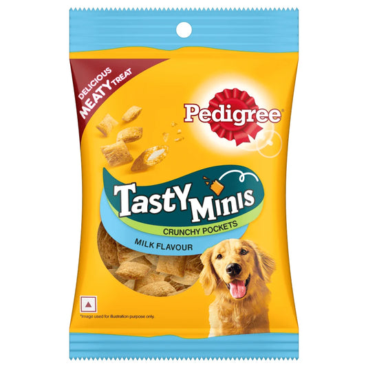 Pedigree Tasty Minis Crunchy Pockets, Milk Flavour