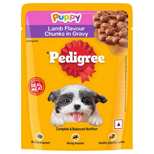 PUPPY LAMB FLAVOUR CHUNKS INgRAVY (Pack of 12)