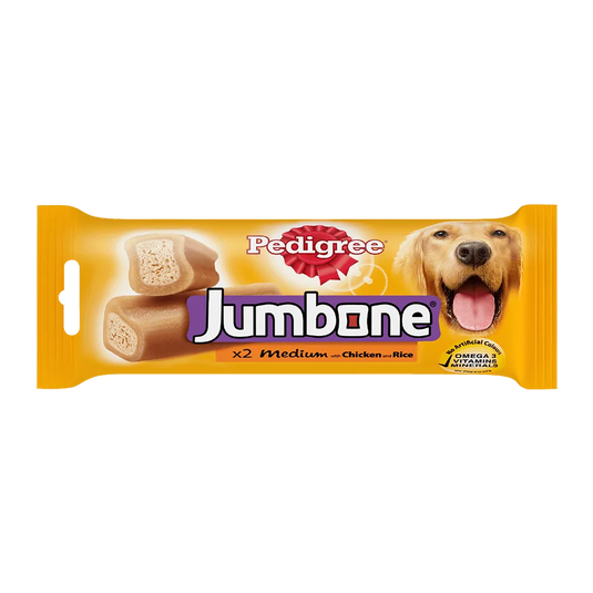 Pedigree Jumbone Adult Dog Treat Bone, Chicken & Rice Flavour