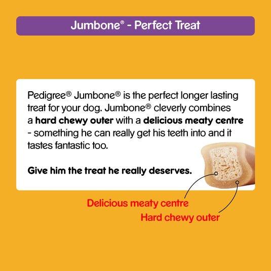 Pedigree Jumbone Adult Dog Treat Bone, Chicken & Rice Flavour